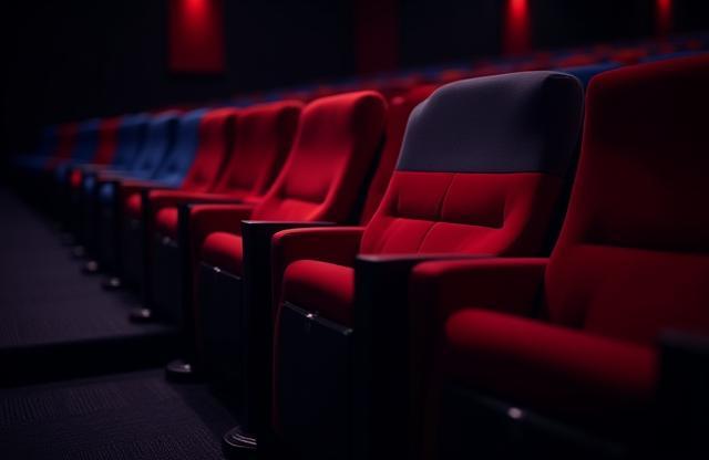 Comfortable seating in standard auditorium at Gulf Vision Cinemas