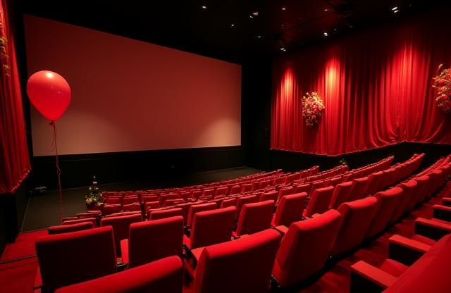Luxurious private cinema rental setup